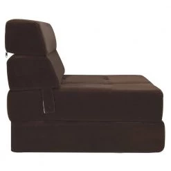 Coffee Flocked Cloth Tri-Fold Folding Chair Convertible Sleeper/Longer Bed Chair by Boyel Living 13 Coffee Flocked Cloth Tri-Fold Folding Chair Convertible Sleeper/Longer Bed Chair by Boyel Living -MODWAY store coffee boyel living bean bag chairs hysn 58039cf c3 1000