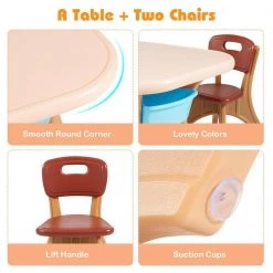 Coffee Kids Activity Table and Chair Set Play Furniture with Storage by Boyel Living -MODWAY store coffee boyel living kids tables chairs hysn 56085cf 4f 1000