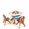 Coffee Kids Activity Table and Chair Set Play Furniture with Storage by Boyel Living