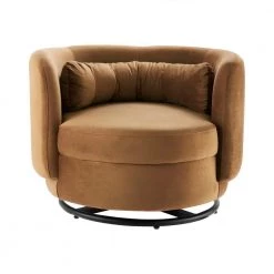 Relish Cognac Performance Velvet Performance Velvet Swivel Chair by MODWAY 13 Relish Cognac Performance Velvet Performance Velvet Swivel Chair by MODWAY -MODWAY store cognac modway accent chairs eei 5001 blk cog 1f 1000