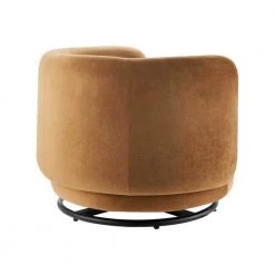 Relish Cognac Performance Velvet Performance Velvet Swivel Chair by MODWAY 11 Relish Cognac Performance Velvet Performance Velvet Swivel Chair by MODWAY -MODWAY store cognac modway accent chairs eei 5001 blk cog 66 1000
