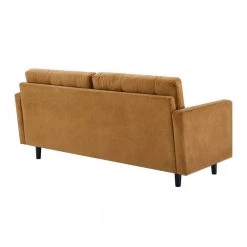 Exalt 75 in. Wide Tufted Squared Arm Performance Velvet Modern Straight Sofa in Cognac by MODWAY 13 Exalt 75 in. Wide Tufted Squared Arm Performance Velvet Modern Straight Sofa in Cognac by MODWAY -MODWAY store cognac modway sofas couches eei 4444 cog 66 1000