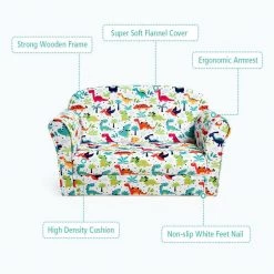 Kids Dinosaur Armrest Couch Velvet Armchair by Boyel Living 10 Kids Dinosaur Armrest Couch Velvet Armchair by Boyel Living -MODWAY store colourful boyel living kids chairs hysn 65604 4f 1000