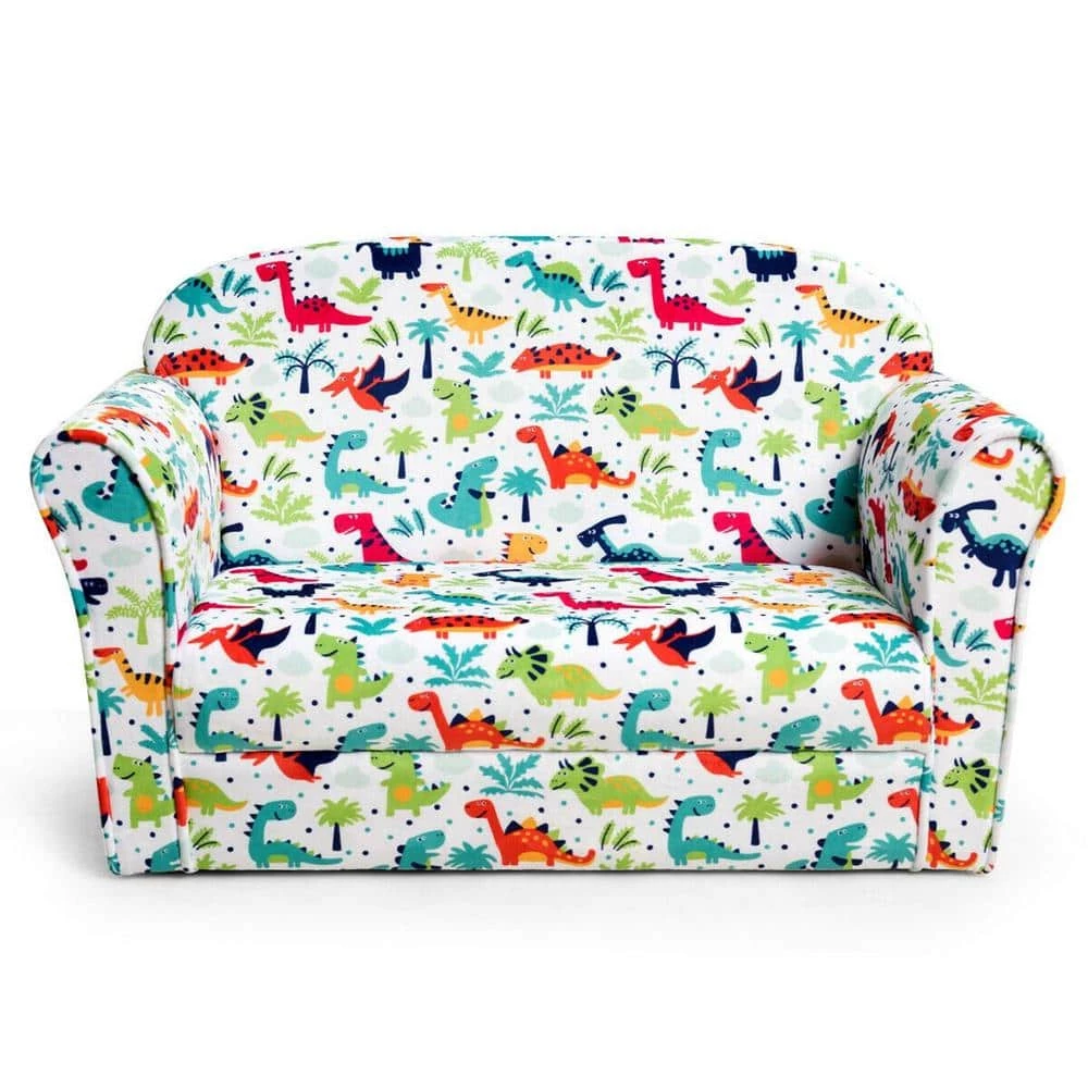 Kids Dinosaur Armrest Couch Velvet Armchair by Boyel Living 3 Kids Dinosaur Armrest Couch Velvet Armchair by Boyel Living