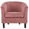 Prospect Dusty Rose Channel Tufted Upholstered Velvet Armchair by MODWAY -MODWAY store dusty rose modway accent chairs eei 3188 dus 64 1000