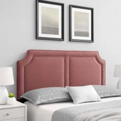 Cynthia Performance 39in Velvet Twin Headboard in Dusty Rose by MODWAY 19 Cynthia Performance 39in Velvet Twin Headboard in Dusty Rose by MODWAY -MODWAY store dusty rose modway headboards mod 6565 dus 31 1000