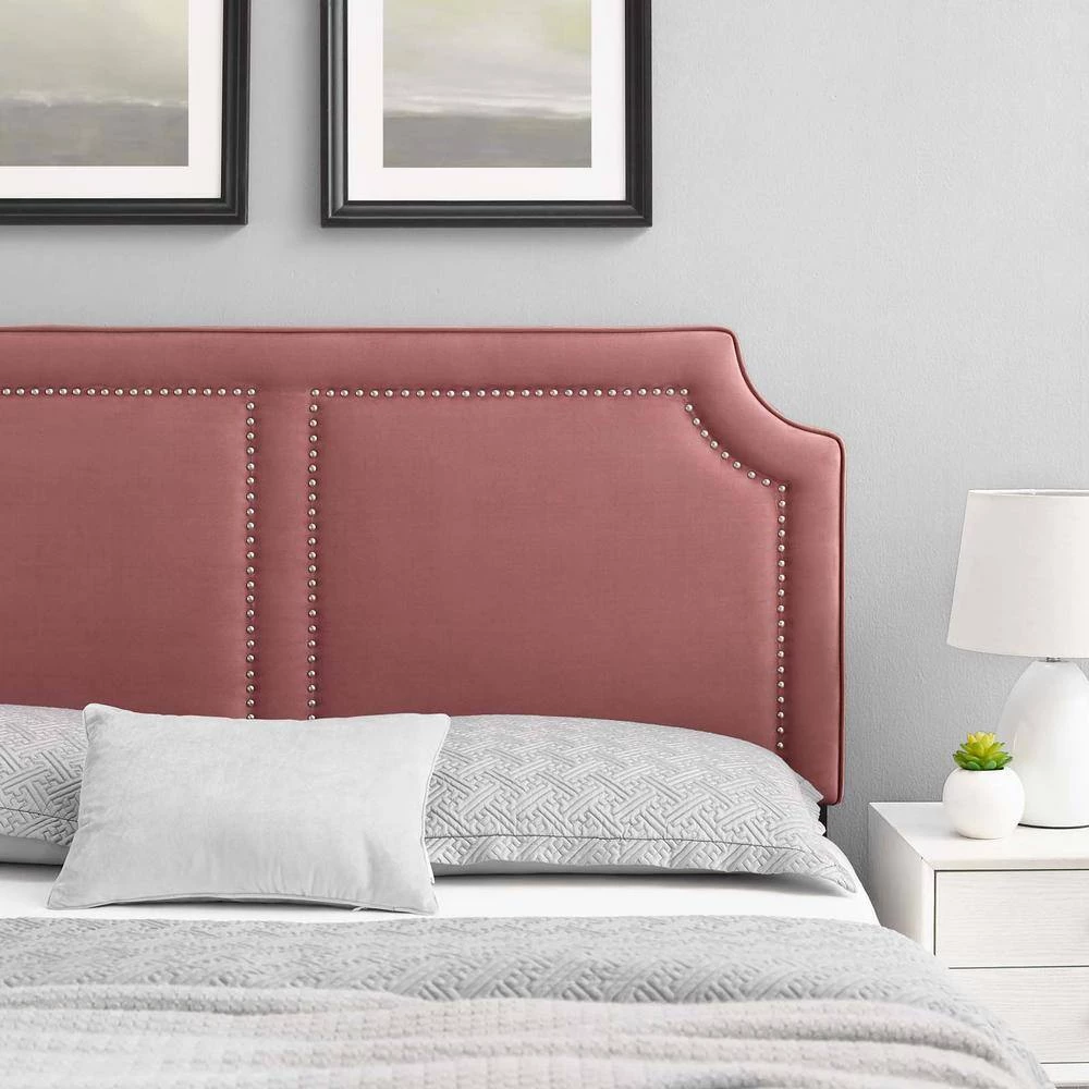 Cynthia Performance 39in Velvet Twin Headboard in Dusty Rose by MODWAY 10 Cynthia Performance 39in Velvet Twin Headboard in Dusty Rose by MODWAY - Image 8