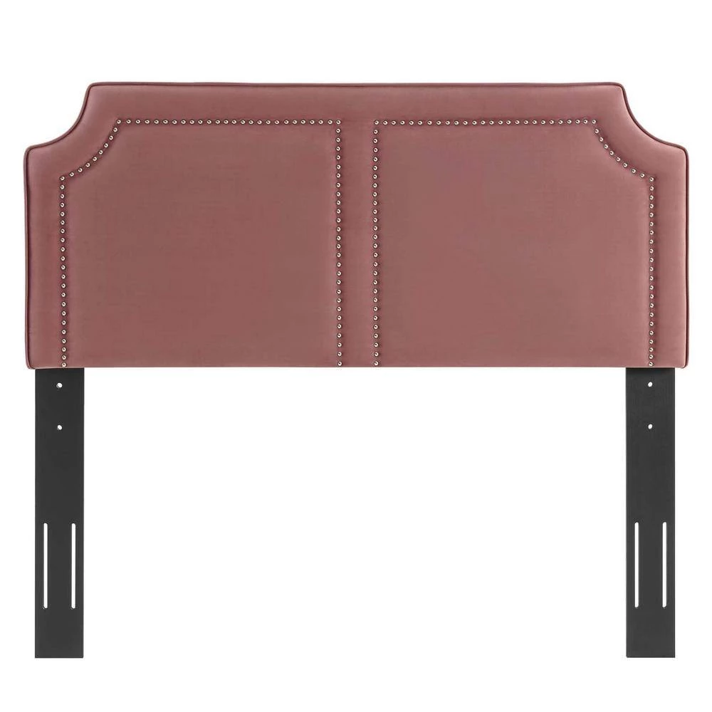 Cynthia Performance 39in Velvet Twin Headboard in Dusty Rose by MODWAY 5 Cynthia Performance 39in Velvet Twin Headboard in Dusty Rose by MODWAY - Image 3