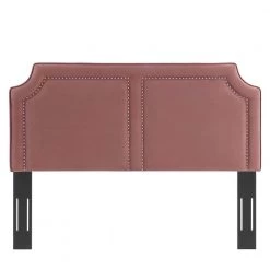 Cynthia Performance 61.5in Velvet Full/Queen Headboard in Dusty Rose by MODWAY -MODWAY store dusty rose modway headboards mod 6566 dus 4f 1000