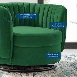 Embrace Emerald Tufted Performance Velvet Swivel Chair by MODWAY 12 Embrace Emerald Tufted Performance Velvet Swivel Chair by MODWAY -MODWAY store emerald modway accent chairs eei 4998 blk eme 44 1000