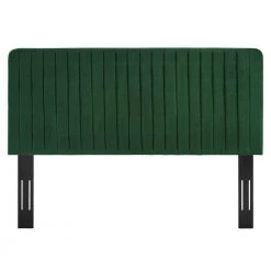 Milenna Emerald Channel Tufted Performance Velvet Twin Headboard by MODWAY -MODWAY store emerald modway headboards mod 6337 eme 1f 1000