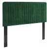 Milenna Emerald Channel Tufted Performance Velvet Twin Headboard by MODWAY -MODWAY store emerald modway headboards mod 6337 eme 64 1000