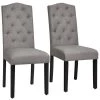 Gray 2-Piece Tufted Upholstered Dining Chairs by Boyel Living -MODWAY store gray boyel living dining chairs hysn 65994gr 2 64 1000