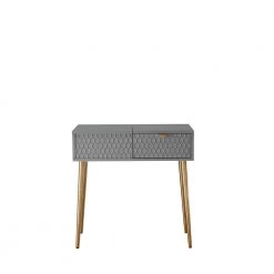 32 in. Gray Dressing Vanity with Mirror by Boyel Living -MODWAY store gray boyel living furniture parts drt 1472a m gy c3 1000