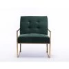 Green Velvet Tufted Dining Arm Chair with Golden Base by Boyel Living -MODWAY store green boyel living accent chairs wf xy10gr 64 1000