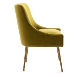 Green Velvet Upholstered Dining Chair with Electroplated Legs (Set of 2) by Boyel Living 15 Green Velvet Upholstered Dining Chair with Electroplated Legs (Set of 2) by Boyel Living -MODWAY store green boyel living dining chairs wf hfsn 128gr 1f 1000