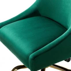 Modern Mid-Back Green Tufted Velvet Fabric Computer Desk Chair Swivel Adjustable Task Chair with Soft Seat by Boyel Living 15 Modern Mid-Back Green Tufted Velvet Fabric Computer Desk Chair Swivel Adjustable Task Chair with Soft Seat by Boyel Living -MODWAY store green boyel living task chairs jxy ofm0006 gn 44 1000