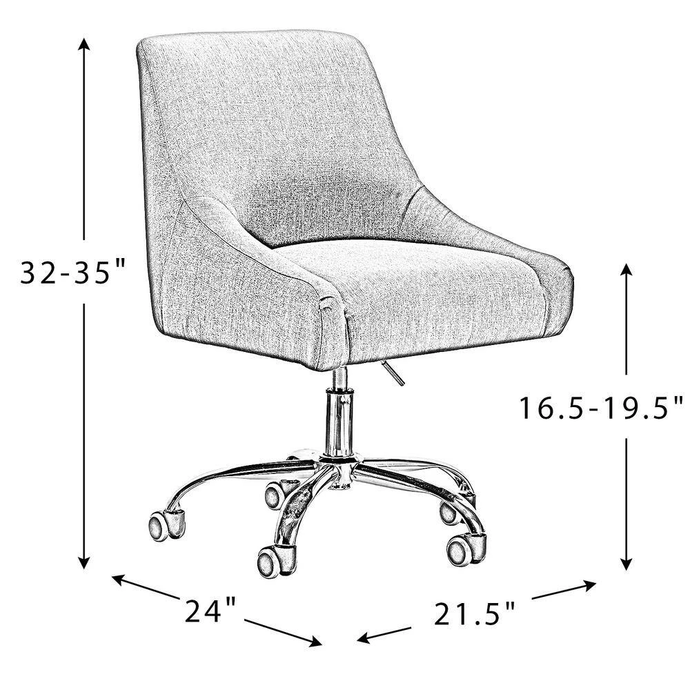 Modern Mid-Back Green Tufted Velvet Fabric Computer Desk Chair Swivel Adjustable Task Chair with Soft Seat by Boyel Living 10 Modern Mid-Back Green Tufted Velvet Fabric Computer Desk Chair Swivel Adjustable Task Chair with Soft Seat by Boyel Living - Image 8