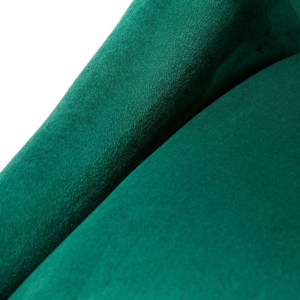 Modern Mid-Back Green Tufted Velvet Fabric Computer Desk Chair Swivel Adjustable Task Chair with Soft Seat by Boyel Living 9 Modern Mid-Back Green Tufted Velvet Fabric Computer Desk Chair Swivel Adjustable Task Chair with Soft Seat by Boyel Living - Image 7