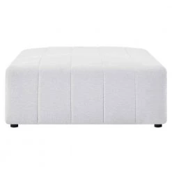 Bartlett Ivory Upholstered Fabric Bench Ottoman by MODWAY -MODWAY store ivory modway ottomans eei 4400 ivo 1f 1000