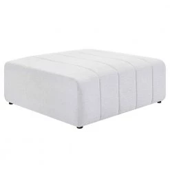 Bartlett Ivory Upholstered Fabric Bench Ottoman by MODWAY -MODWAY store ivory modway ottomans eei 4400 ivo c3 1000