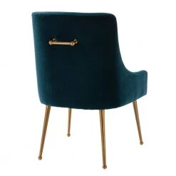 Lake Green Velvet Upholstered Side Chair Box by Boyel Living -MODWAY store lake green boyel living accent chairs wf hfsn 120lgr 44 1000