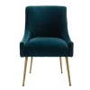 Lake Green Velvet Upholstered Side Chair Box by Boyel Living -MODWAY store lake green boyel living accent chairs wf hfsn 120lgr 64 1000