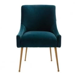 Lake Green Velvet Upholstered Side Chair Box by Boyel Living
