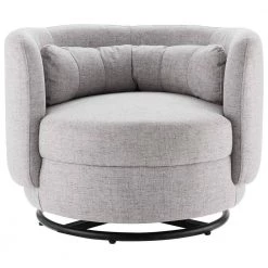 Relish Light Gray Fabric Upholstered Upholstered Fabric Swivel Chair by MODWAY -MODWAY store light gray modway accent chairs eei 5000 blk lgr 1f 1000