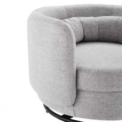 Relish Light Gray Fabric Upholstered Upholstered Fabric Swivel Chair by MODWAY -MODWAY store light gray modway accent chairs eei 5000 blk lgr 4f 1000