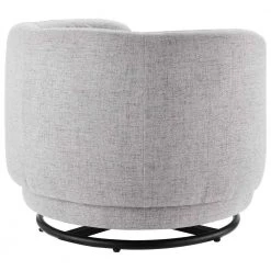 Relish Light Gray Fabric Upholstered Upholstered Fabric Swivel Chair by MODWAY -MODWAY store light gray modway accent chairs eei 5000 blk lgr 66 1000