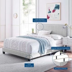 Celine Light Gray Channel Tufted Performance Velvet Twin Bed by MODWAY 17 Celine Light Gray Channel Tufted Performance Velvet Twin Bed by MODWAY -MODWAY store light gray modway panel beds mod 6332 lgr 31 1000