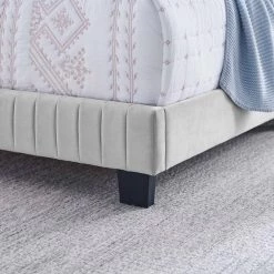 Celine Light Gray Channel Tufted Performance Velvet Twin Bed by MODWAY 16 Celine Light Gray Channel Tufted Performance Velvet Twin Bed by MODWAY -MODWAY store light gray modway panel beds mod 6332 lgr fa 1000