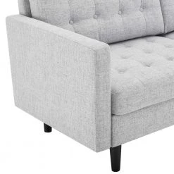 Exalt 75 in. Wide Tufted Squared Arm Fabric Modern Straight Sofa in Light Gray by MODWAY -MODWAY store light gray modway sofas couches eei 4445 lgr 1f 1000