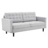 Exalt 75 in. Wide Tufted Squared Arm Fabric Modern Straight Sofa in Light Gray by MODWAY -MODWAY store light gray modway sofas couches eei 4445 lgr 64 1000