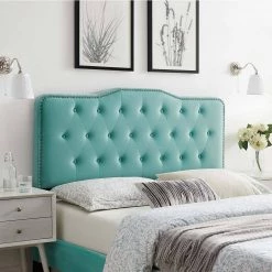 Sophia Mint Tufted Performance Velvet Twin Headboard by MODWAY 15 Sophia Mint Tufted Performance Velvet Twin Headboard by MODWAY -MODWAY store mint modway headboards mod 6409 min 31 1000