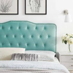 Sophia Mint Tufted Performance Velvet Twin Headboard by MODWAY 11 Sophia Mint Tufted Performance Velvet Twin Headboard by MODWAY -MODWAY store mint modway headboards mod 6409 min 40 1000