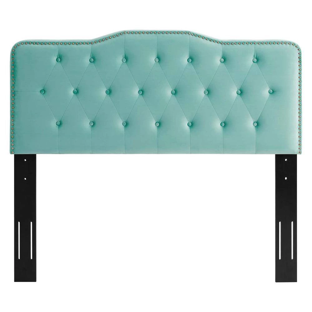 Sophia Mint Tufted Performance Velvet Twin Headboard by MODWAY 6 Sophia Mint Tufted Performance Velvet Twin Headboard by MODWAY - Image 4