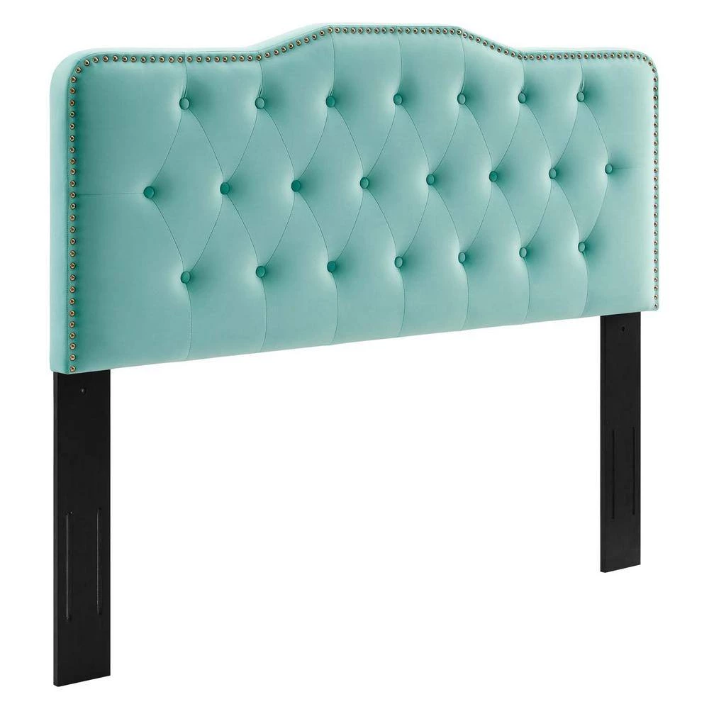 Sophia Mint Tufted Performance Velvet Twin Headboard by MODWAY 4 Sophia Mint Tufted Performance Velvet Twin Headboard by MODWAY - Image 2