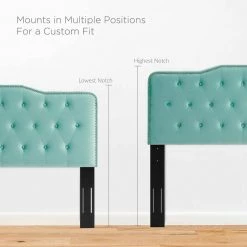 Sophia Mint Tufted Performance Velvet King/California King Headboard by MODWAY -MODWAY store mint modway headboards mod 6411 min fa 1000