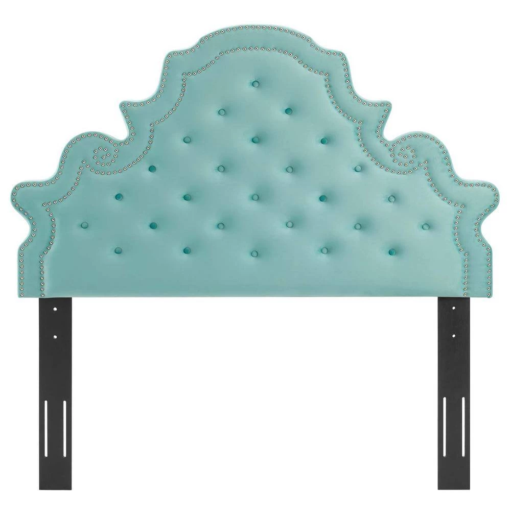 Diana Tufted Performance Velvet Twin. Headboard in Mint by MODWAY 6 Diana Tufted Performance Velvet Twin. Headboard in Mint by MODWAY - Image 4
