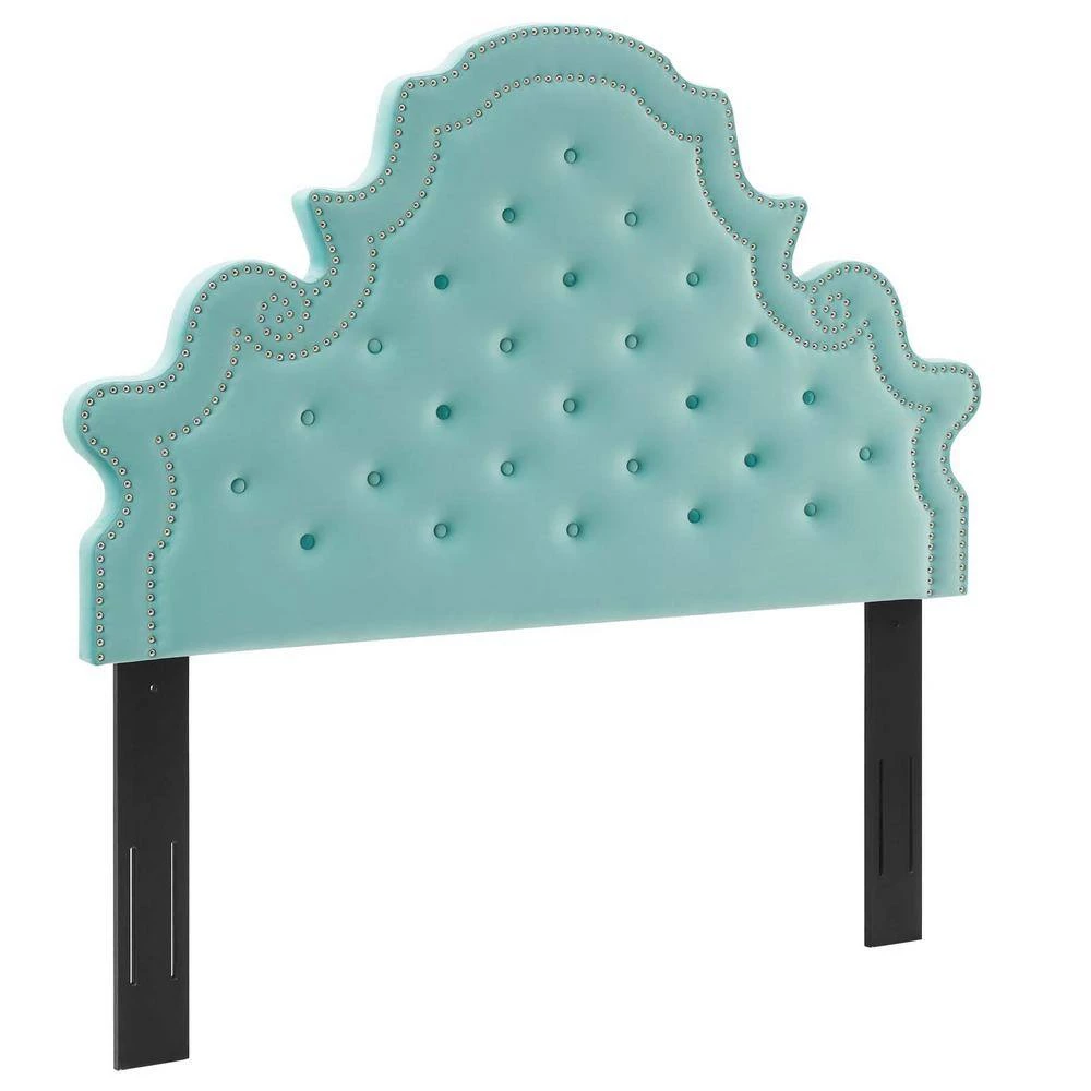 Diana Tufted Performance Velvet Twin. Headboard in Mint by MODWAY 4 Diana Tufted Performance Velvet Twin. Headboard in Mint by MODWAY - Image 2