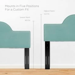 Aurora Performance in Mint Velvet Full Bed by MODWAY -MODWAY store mint modway platform beds mod 7031 min 44 1000