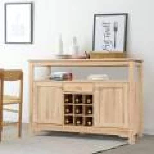 Natural Buffet Server Sideboard Wine Cabinet Console by Boyel Living 10 Natural Buffet Server Sideboard Wine Cabinet Console by Boyel Living - Image 8