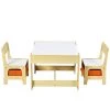 Natural Kids Table Chairs Set With Storage Boxes Whiteboard Drawing by Boyel Living -MODWAY store natural boyel living kids tables chairs hysn 5584na 64 1000