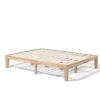 14 in. Natural Queen Size Wooden Bed Mattress Frame without Headboard by Boyel Living -MODWAY store natural boyel living platform beds hysn 63260na 64 1000