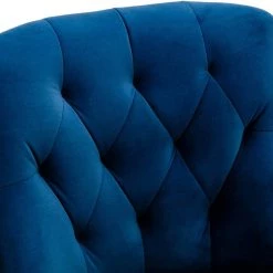 Navy Blue Tufted Velvet Upholstered Golden Legs Dinning Chair (Set of 2) by Boyel Living 12 Navy Blue Tufted Velvet Upholstered Golden Legs Dinning Chair (Set of 2) by Boyel Living -MODWAY store navy blue boyel living dining chairs hfsn 196ny 4f 1000