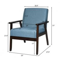 Navy Solid Wood Upholstered Accent Arm Chair by Boyel Living 10 Navy Solid Wood Upholstered Accent Arm Chair by Boyel Living -MODWAY store navy boyel living accent chairs hysn 65639ny 4f 1000