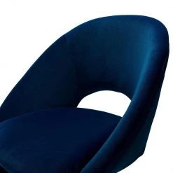 Cute Desk Chair,Navy Adjustable Swivel Office Chair, Velvet Chair with Wheels by Boyel Living -MODWAY store navy boyel living task chairs jxy chm6075o ny 44 1000