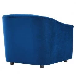 Announce Performance Navy Velvet Channel Tufted Armchair by MODWAY -MODWAY store navy modway accent chairs eei 5055 nav 66 1000